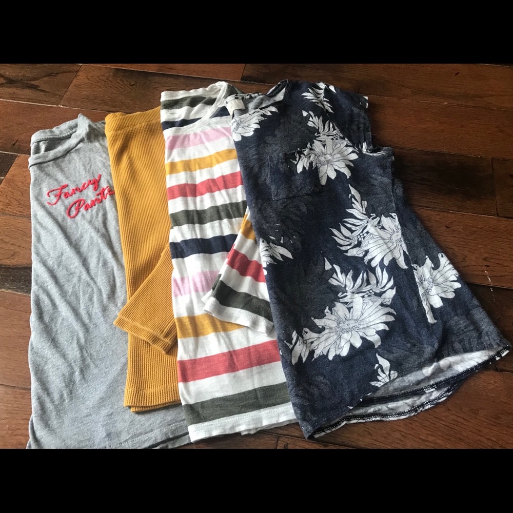 Anthropologie-J.Crew-Caslon-Loft T shirt Bundle